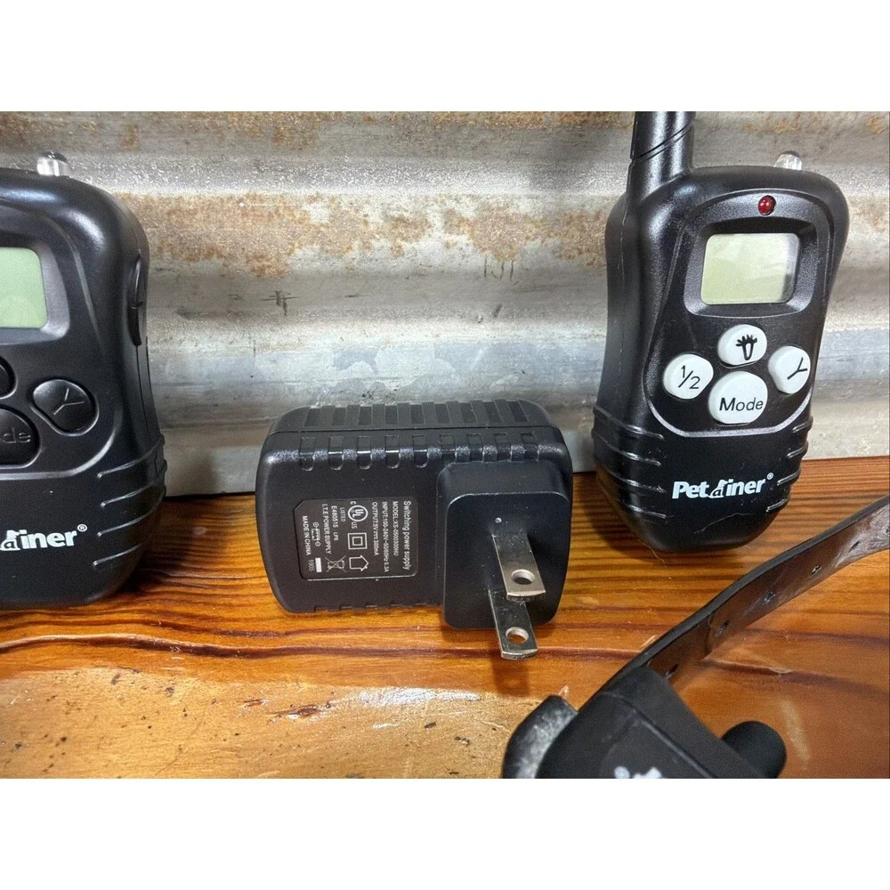 PET TRAINER BRAND Rechargeable Dog Training Collar Lot-See photos-Excellent!